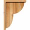 Ekena Millwork Crestline Rough Sawn Corbel w/Backplate, Western Red Cedar, 8"W x 12"D x 16"H COR08X12X16CRE01RWR - alternate 3